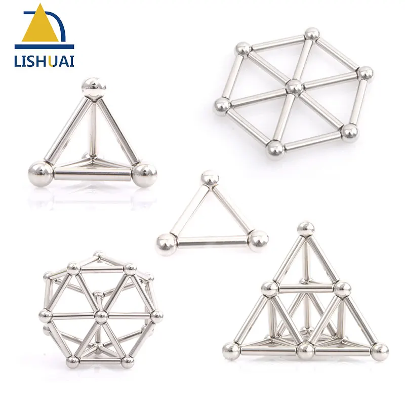 Неодимовые Магнитные стержни и металлические шарики магнитные строительные креативные игрушки DIY подарки офисное давление