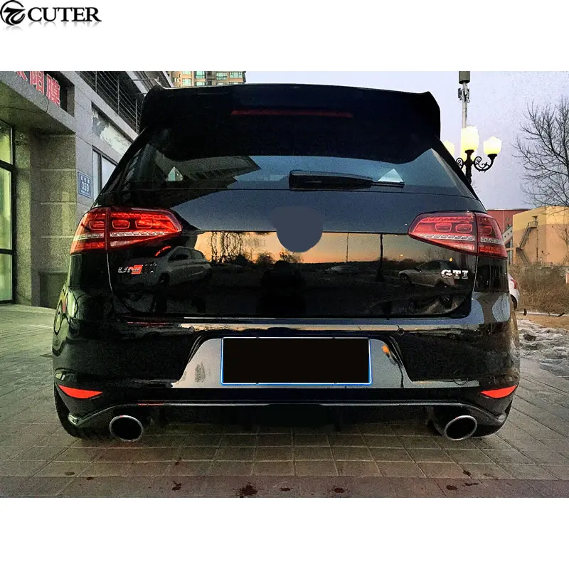 Двухсторонний одинарный карбоновый бампер Golf 7 MK7 GTI для VW VII комплект