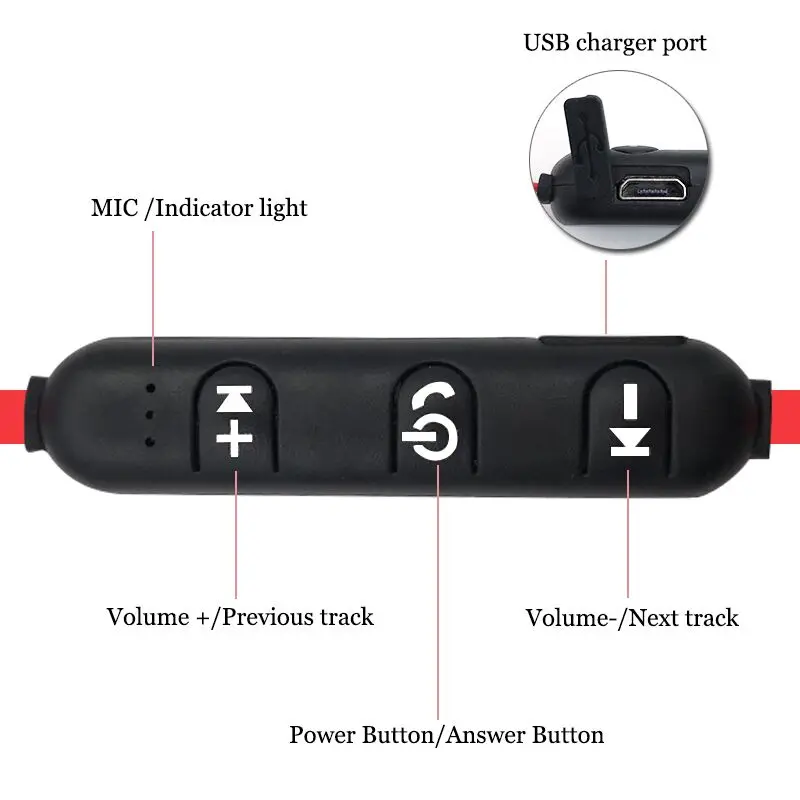 Спортивные Bluetooth наушники Audifonos Bluetooth 4,1, беспроводные металлические наушники, супер бас наушники для Xiaomi, магнитные наушники