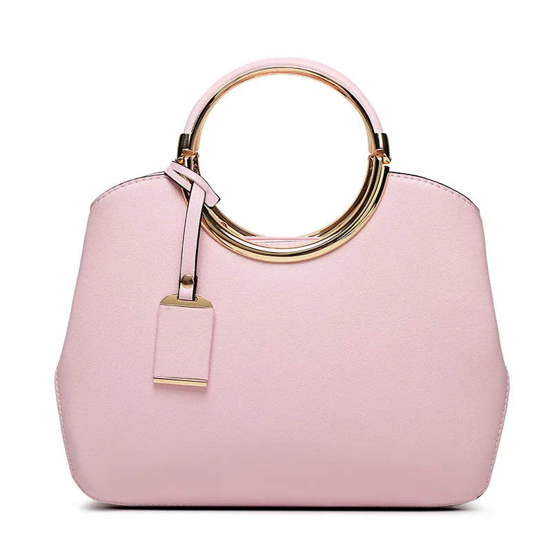 

MONNET CAUTHY Bags Female Fashion European Style Elegant Office Lady Handbags Solid Color Navy Blue Pink Beige Black Totes Bag