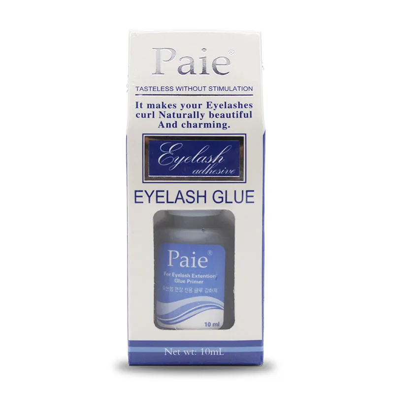 

Paie 10ml Professional Eyelash Extension Glue Adhesive Glue Tasteless without Stimulation Quick Dry 5 seconds Black Glue Primer