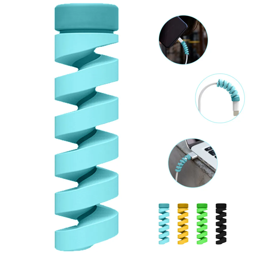 

2 PC Cable Protectsfor Iphone Cable Cord Screw Phone Accessory Protects Cute Phone Accessory Protects Winder Organizer Protecter