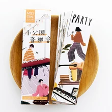 30 шт./кор. креативный Прекрасный маленький парк концертная Закладка канцелярские закладки Kawaii Мультфильм рекламный подарок, школьные принадлежности