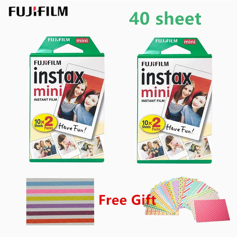 10-300 листов fujifilm instax mini пленка белая 3 дюймовая пленка мгновенная фотобумага для Instax Mini8 9 7s 9 70 25 50s 90 SP-1 2 камеры - Цвет: 40 sheet