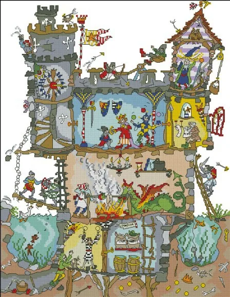 CS-1213 cross stitch kit bothy threads pirate boat house.jpg_.webp