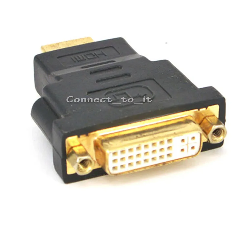 Adaptador DVI hembra a HDMI macho, convertidor compatible con para proyector DVD de Plasma HDTV, 10 piezas|female female|female to femalefemale to female hdmi - AliExpress
