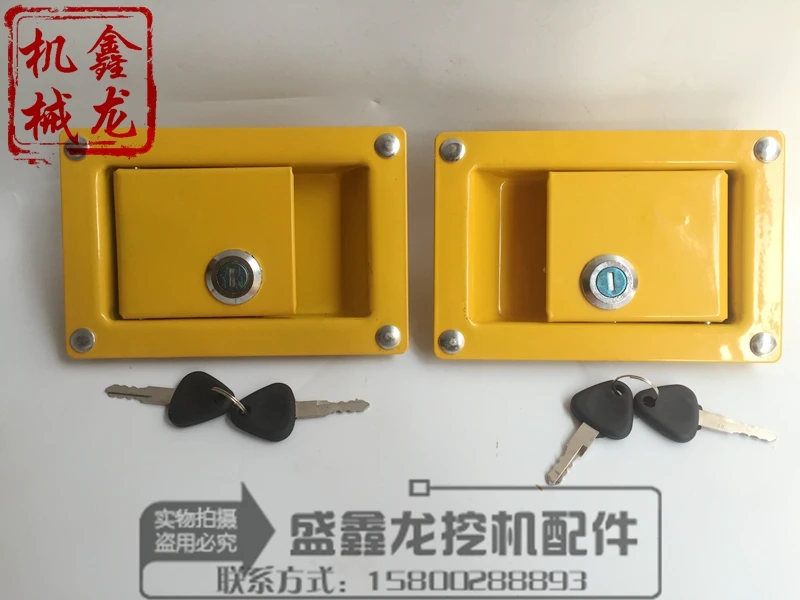 

Excavator Side Door Lock Carter Hitachi Kobelco Sumitomo Volvo Modern Kato Daewoo Side Door Side Cover Lock Accessories