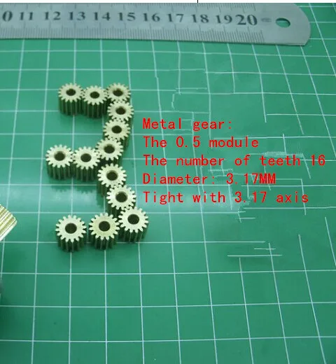 

Module 0.5 motor metal gear 16 spindle output copper gear DIY remote control toys accessories