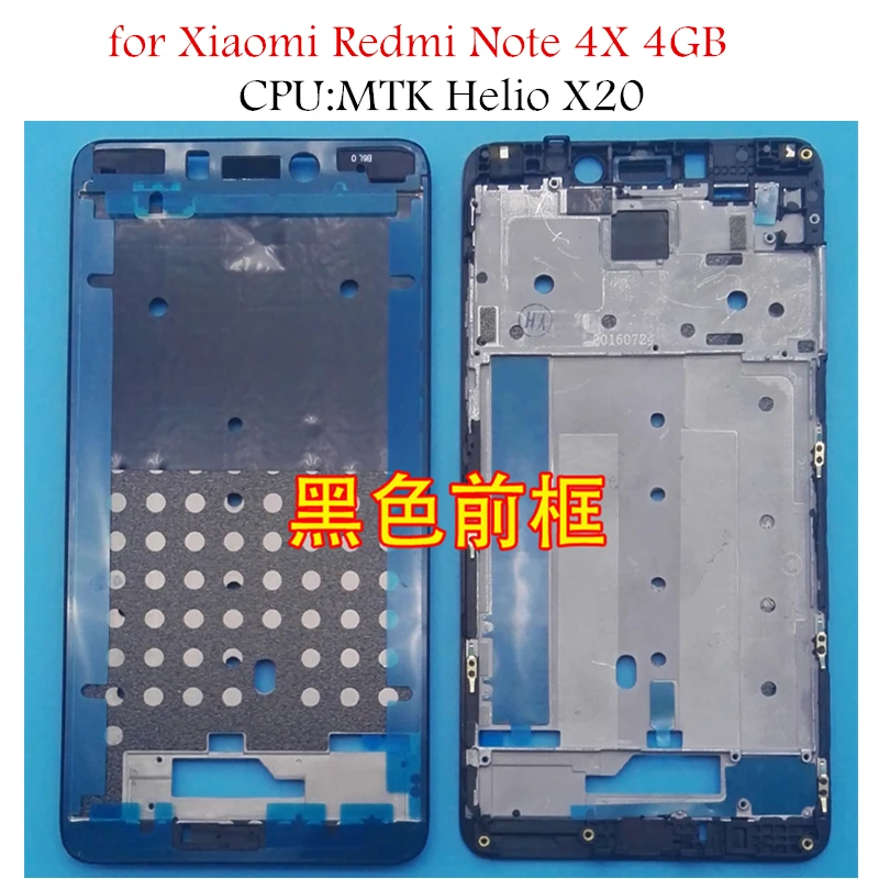 for Xiaomi Redmi Note 4X 4GB MTK Middle Frame Plate Housing Bezel Faceplate LCD Supporting Front Repair Spare Parts | Мобильные