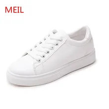Meil/Женская обувь; белые модные кроссовки; женские туфли суперзвезда; женская кожаная обувь на плоской подошве; tenis feminino; повседневная женская обувь