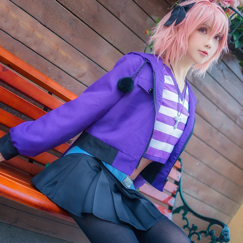 Костюм для косплея FGO Apocrypha Fate Grand Order костюм FA Rider Astolfo повседневный пальто +