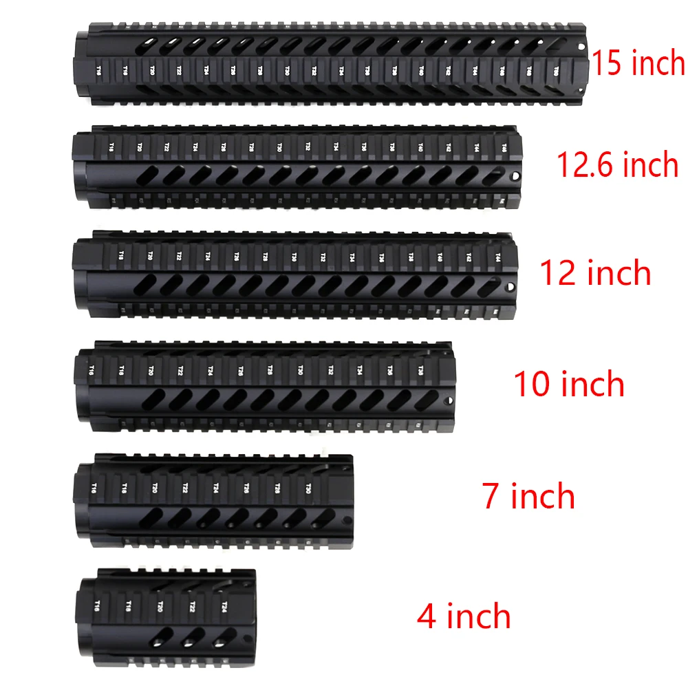 4 7 10 12 15 дюймов M4 M16 AR15 бесплатно поплавок Quad Rail Picatinny Handguard стандартный карабин. 223 5,56 страйкбол охотничьи винтовки крепление