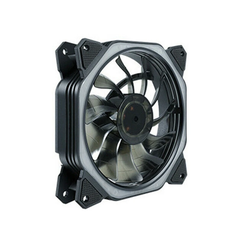 

120Mm Cpu Cooler Cooling Fan Intel Led 8 Damping Pads Lower Noise Heatsink Fan, Rgb