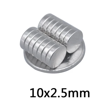 

30pcs 10x2.5 magnet N35 NdFeB strong magnet 10*2.5 permanent magnet 10x2.5mm strong magnetic magnets size 10mmx2.5mm