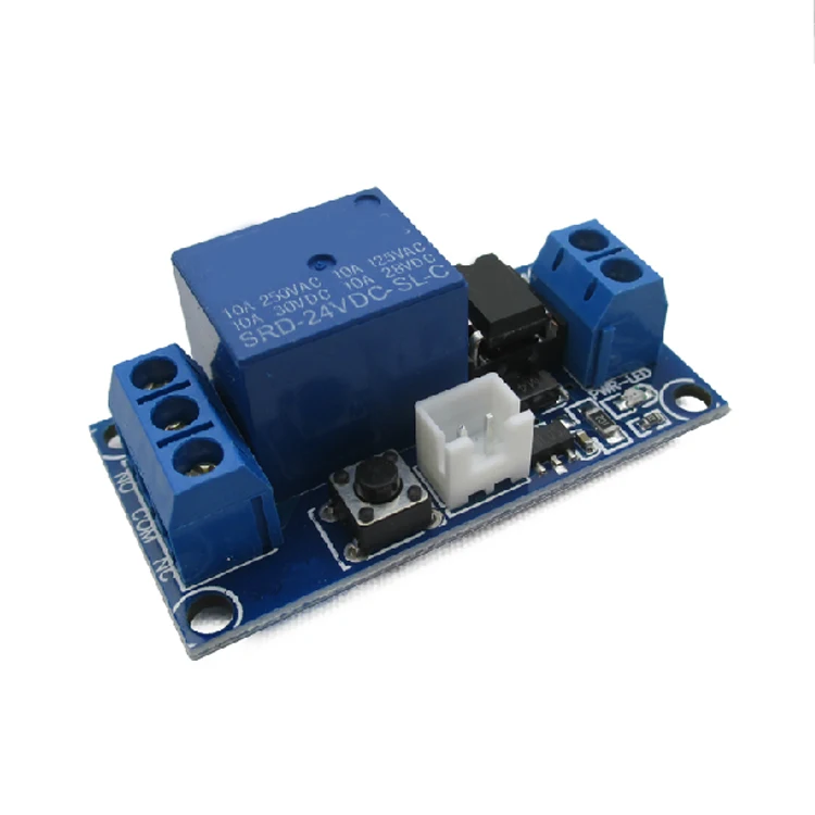 

Single button bistable one key start stop self-locking relay electronic component module SCM control 24V