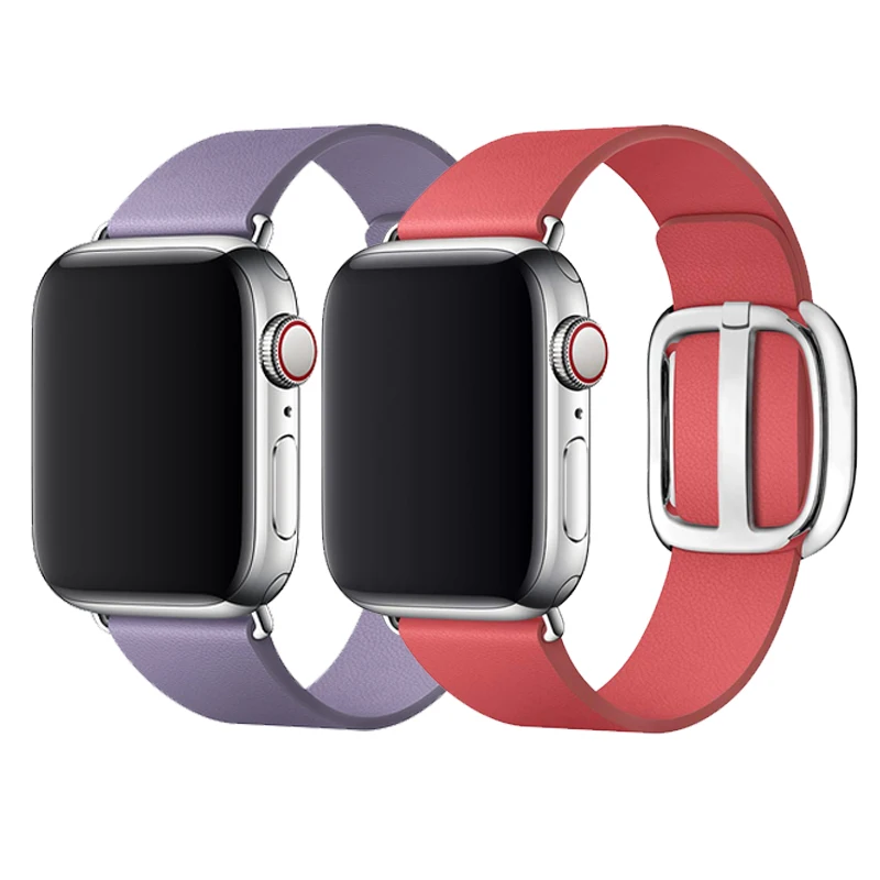 

leather strap for apple watch band 42mm 38mm 44mm 40mm correa Genuine Vectran weave watchband for iwatch 4/3/2/1 bracelet belt