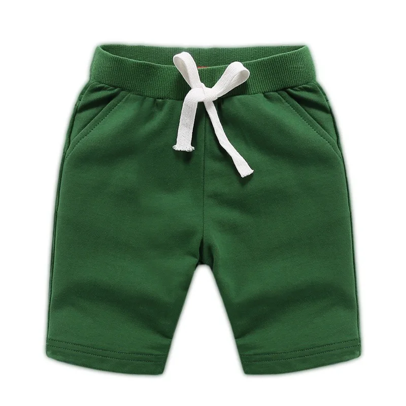 Летние хлопковые шорты для маленьких мальчиков; детская хлопковая одежда ярких цветов; Брендовые однотонные шорты; одежда для малышей; хлопковые брюки; шорты; 7060