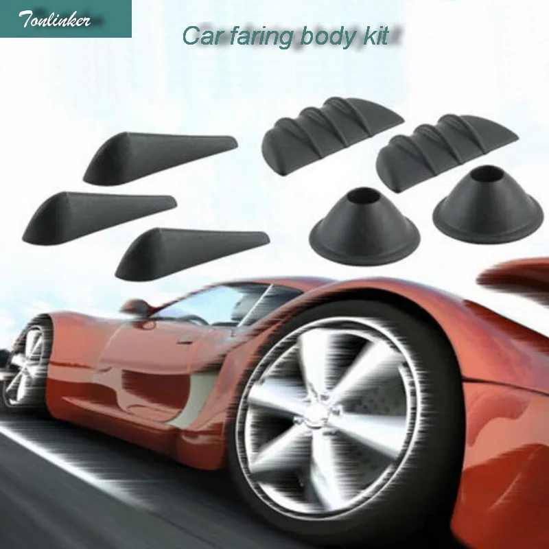 

Tonlinker fairing body kit For car auto accessories 2017 Car Styling 10 PCS rectifying and lowering wind noise guide set
