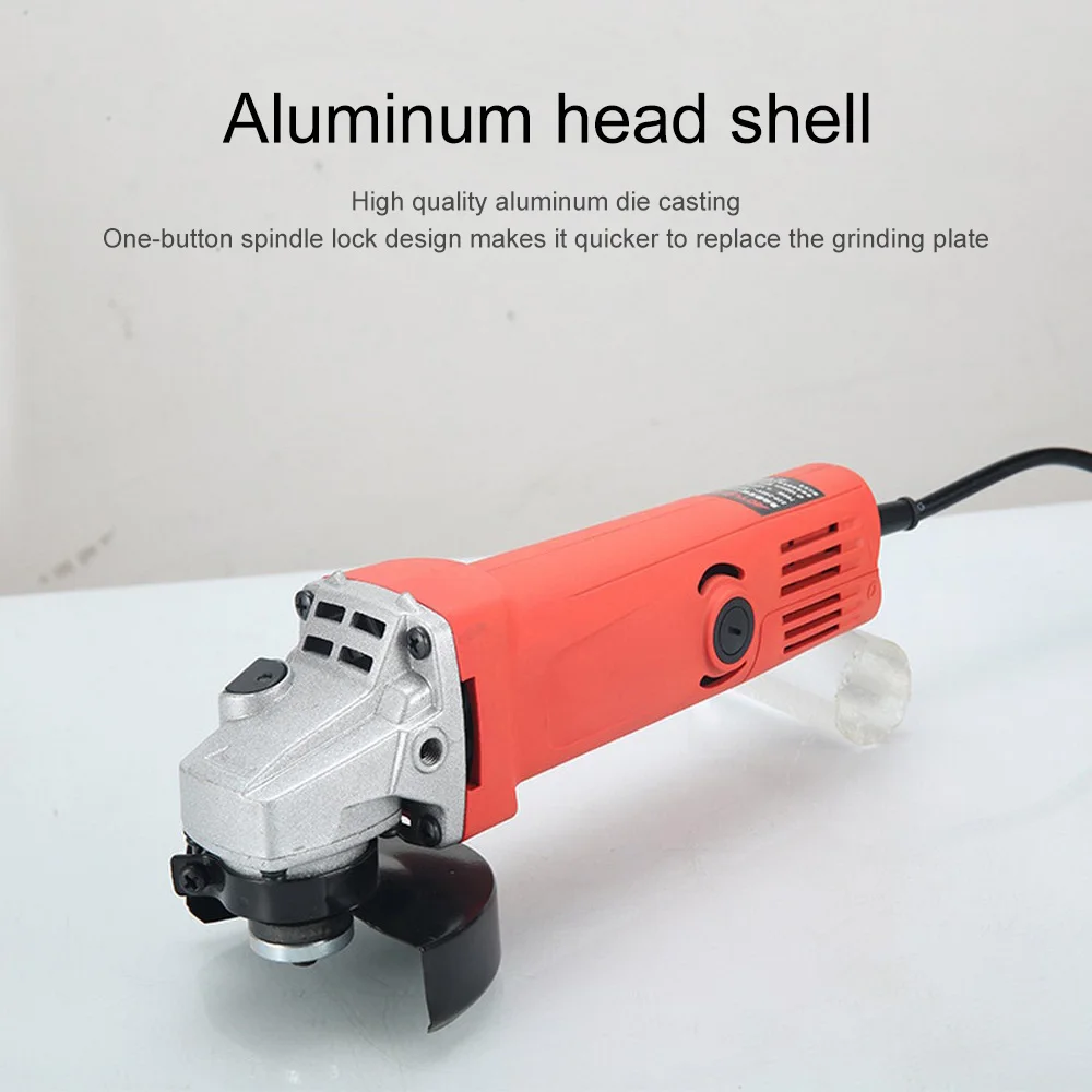 220V Electric Angle Grinder Single-speed Woodworking Power Tools Grinding machine for Home DIY