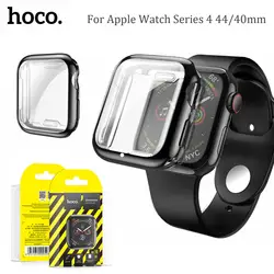 HOCO чехол для экрана для Apple Watch Series 4 крышка все вокруг Ультратонкий Мягкий ТПУ HD Прозрачная крышка для iWatch 4 44 мм 40 мм