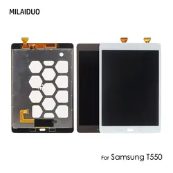 Оригинальный ЖК-дисплей Дисплей для samsung Galaxy Tab 9,7 дюймов SM-T550 T550 T551 T555 Сенсорный экран планшета Полный Ассамблея Белый Черный