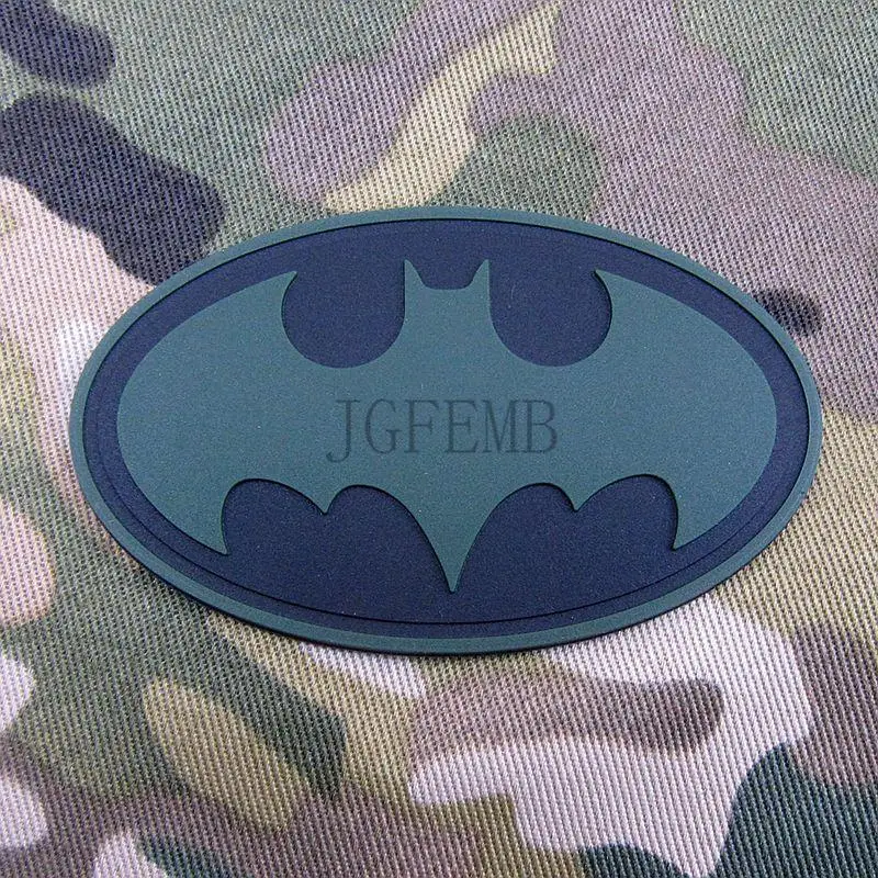 

Green Super hero Batman Tactical military morale 3D PVC patch PB918