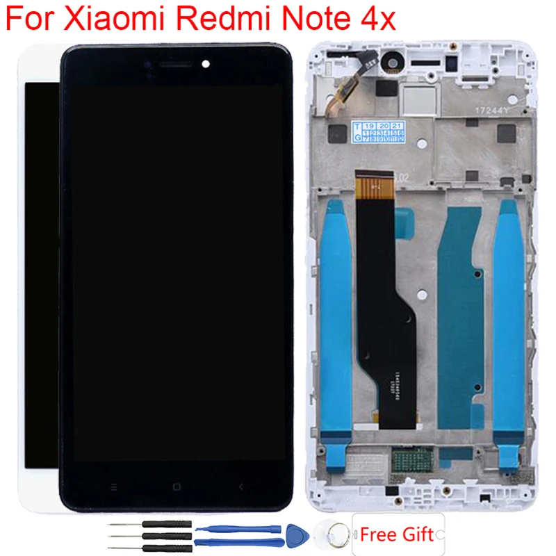 Продажа ЖК экран для Xiaomi Redmi Note 4X, оригинальный дисплей с рамкой, сенсорный экран, ЖК дисплей для Redmi Note 4, глобальная версия Snapdragon 625