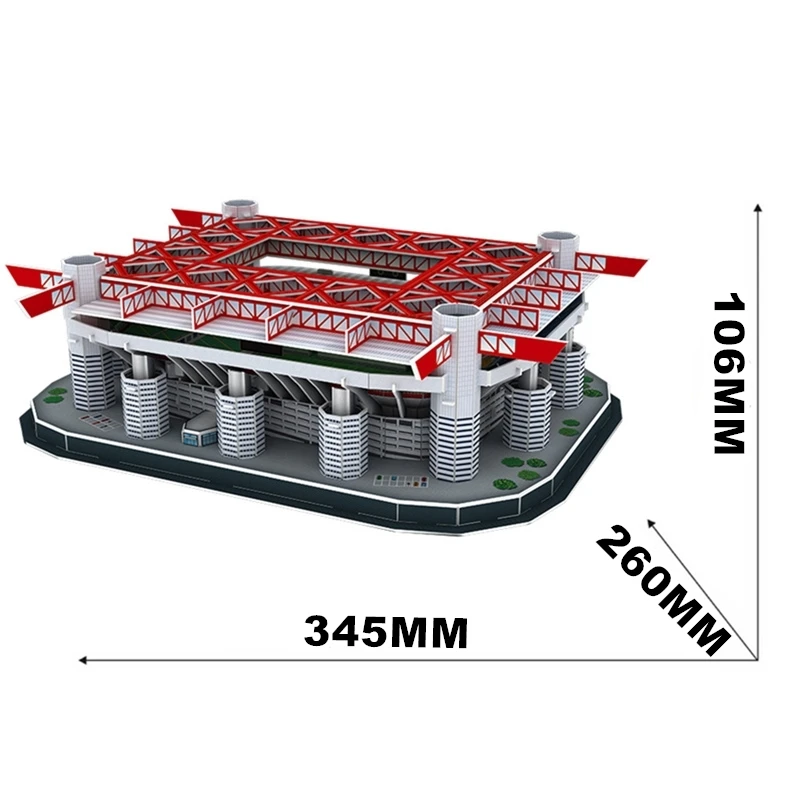 Горячие новые головоломки 3D головоломки архитектура стадион Giuseppe Meazz Сан Сиро футбольные стадионы игрушки модели наборы строительных бумаги