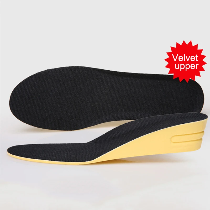 1 Pair Women Men Height Increase Insoles Shock Absorption Anti-slip Arch Support MUG88