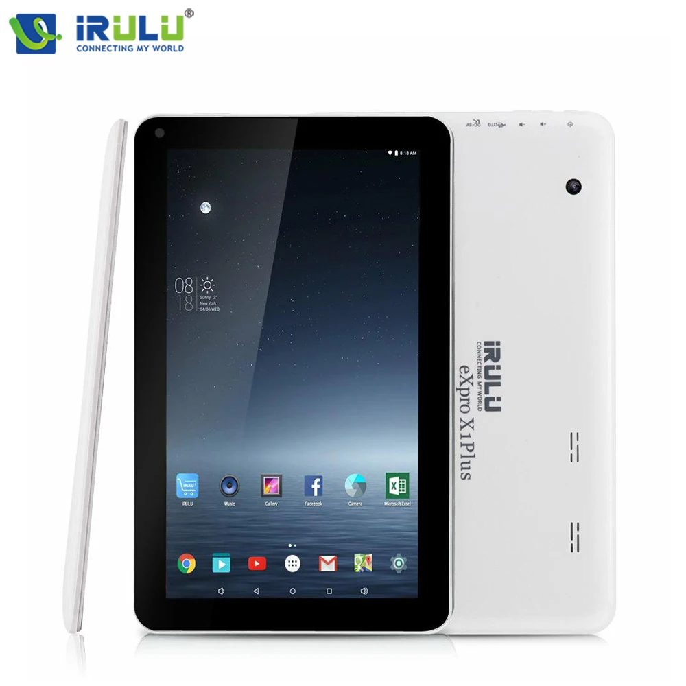 IRULU eXpro X96 ПЛЮС 10 1 ''планшет андроид 6 0 4 ядра ГБ/16 ГБ Планшеты 1024x600 HD GMS