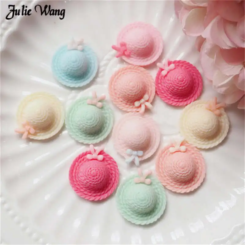 

Julie Wang 20pcs 20mm Resin Cute Hat Cabochons Mixed Scrapbook Baby DIY Hair Accessories Phone case Decor Slime Supplies