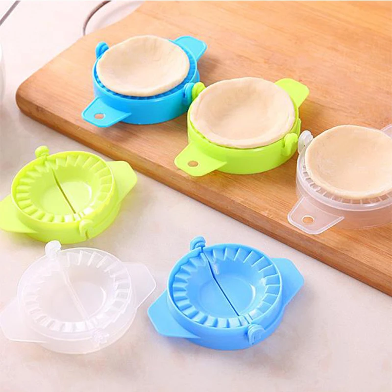 

DIY 3 Colors Dumplings Tool Top Good Quality Dumpling Jiaozi Maker Device Easy Dumpling Mold Clips Cozinha Kitchen Accessories