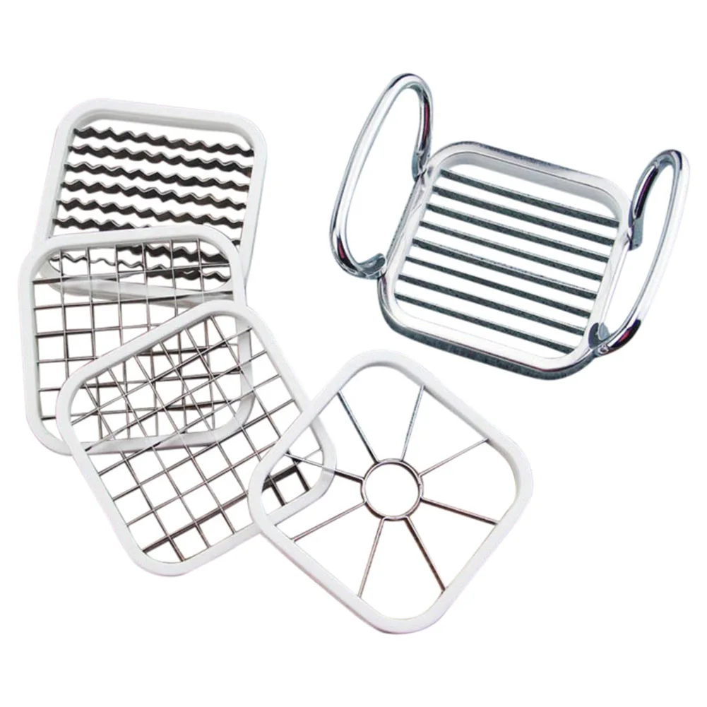 

5pcs Stainless Steel Cutter Slicer Vegetable Fruit Shredders Potato Chips Cutter Kitchen Tools MYDING