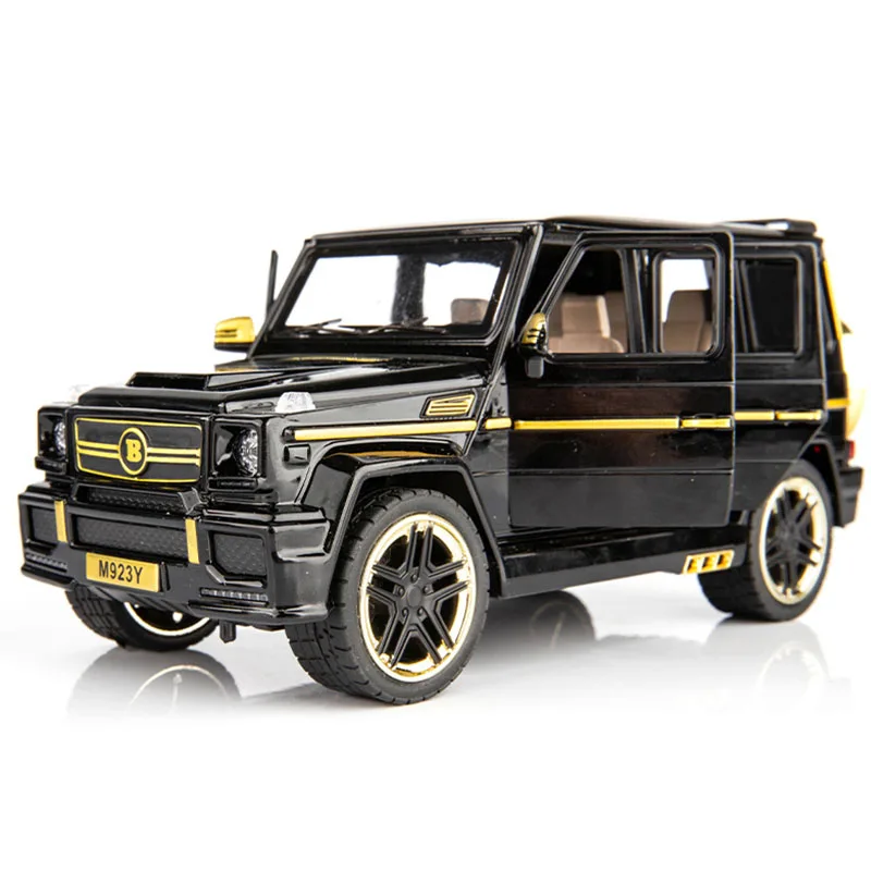 Детские игрушки 1:24 Benz BRABUS моделирование крутая дорога литья под давлением модель автомобиля Коллекция украшения 6 открыть дверь подарки, что нравится детям