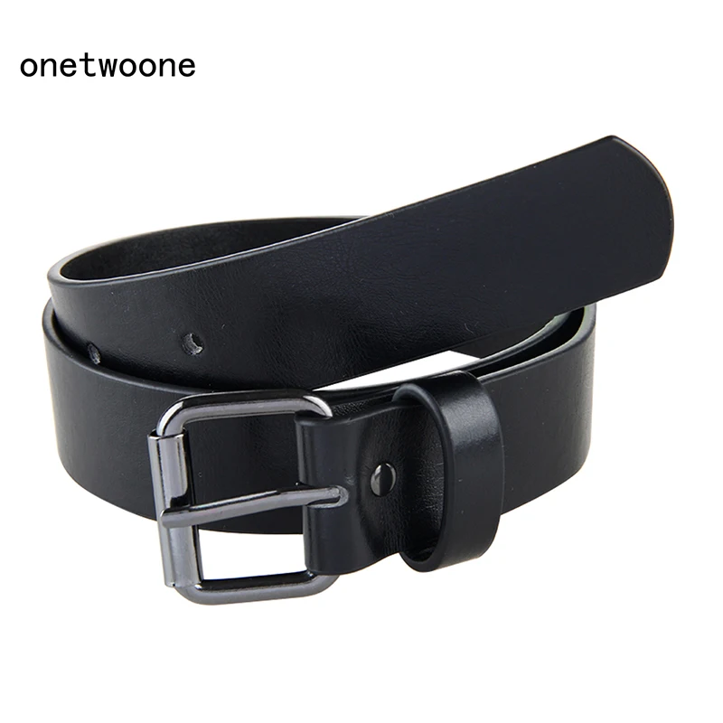 PU Belt For Student School Boys Waist Straps Teens For Jeans Pants Trousers 75cm 80cm 85cm kids fashion belt