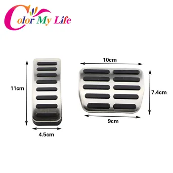 

Car Refit Aluminium Alloy MT / AT Accelerator Gas Pedal Car Gas Brake Pedals Cover For Seat Ibiza Cordoba Leon Toledo