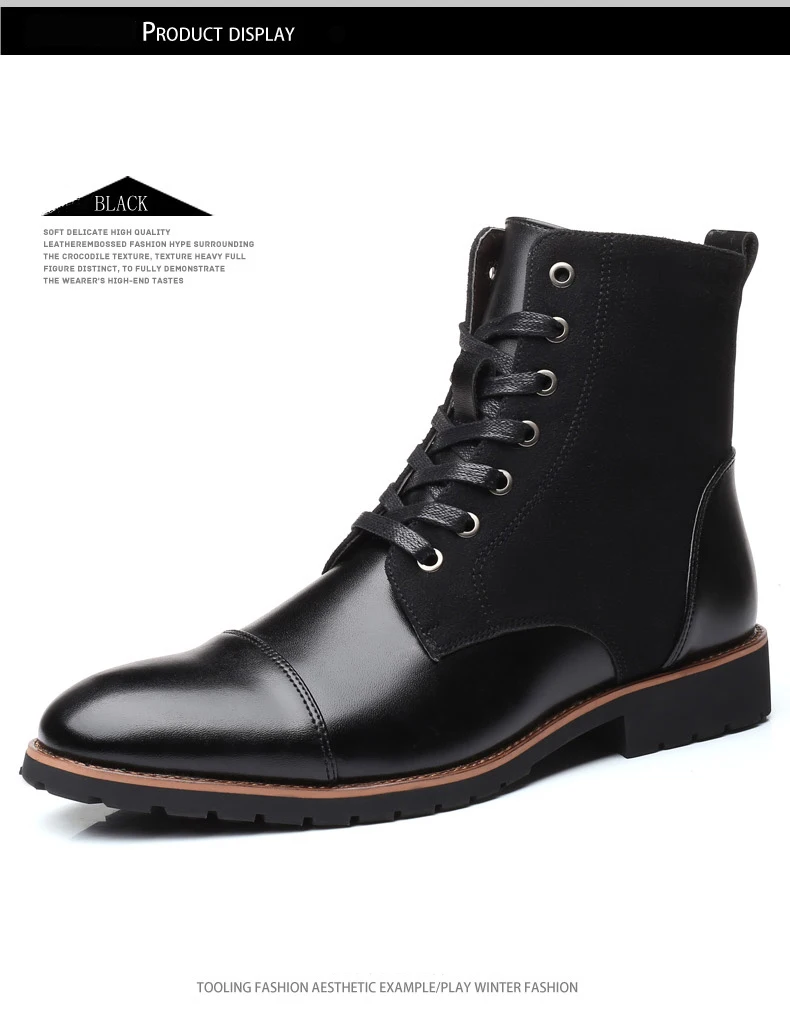 warm mens dress boots