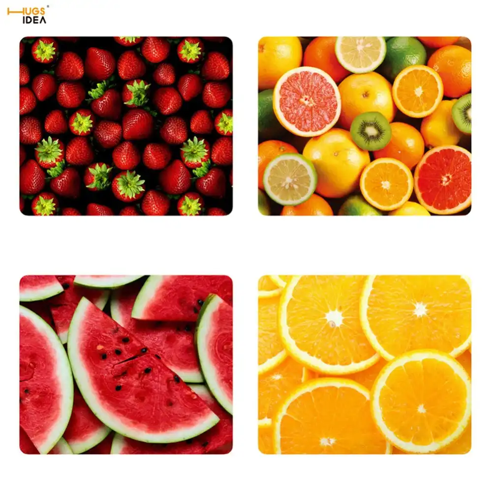 Hugsidea Fruit Watermelon Orange 3d Print Table Mats Creative
