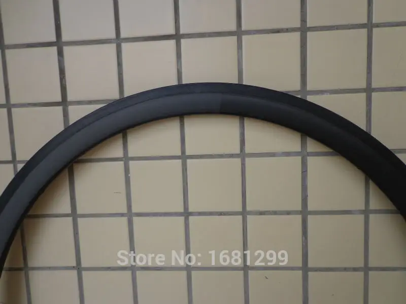 Cheap 1Pcs New 700C 38mm Road bicycle matte UD full carbon bike wheels clincher rims with basalt brake surface 23 25mm width Free ship 1