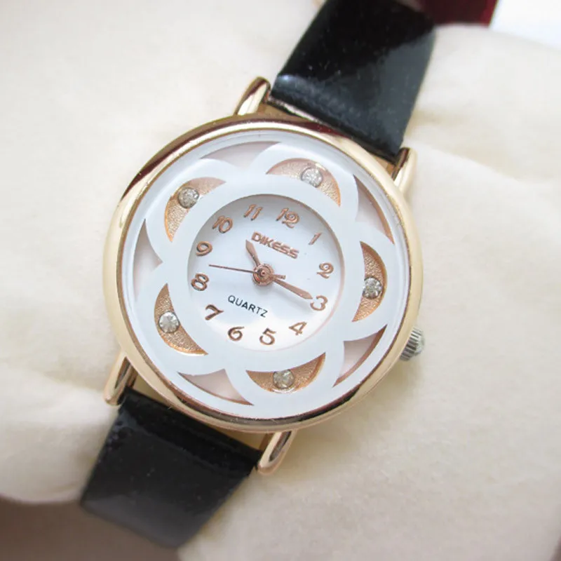 leather wrist watch for ladies