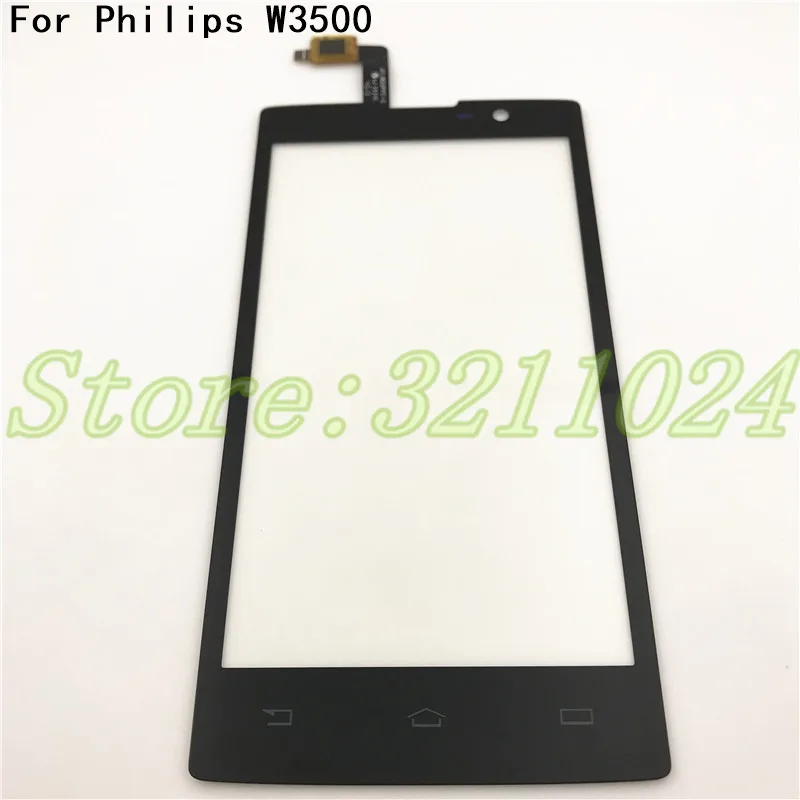 

5 inches High Quality Touch Screen Digitizer For Philips Xenium W3500 T3500 Glass Sensor Replacement With Free +Tools