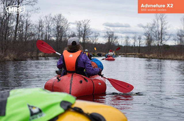 MRS][Adventure X2 with ISS] Green tandem packraft kayak drifting boat for  rafting - AliExpress