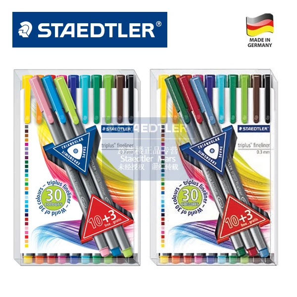 Германия Staedtler 334 TB13 Треугольники Цвет гелевая ручка Волокно Fine Line Ручка Классический Цвет Fine Line Ручка 13 Цвет комплект