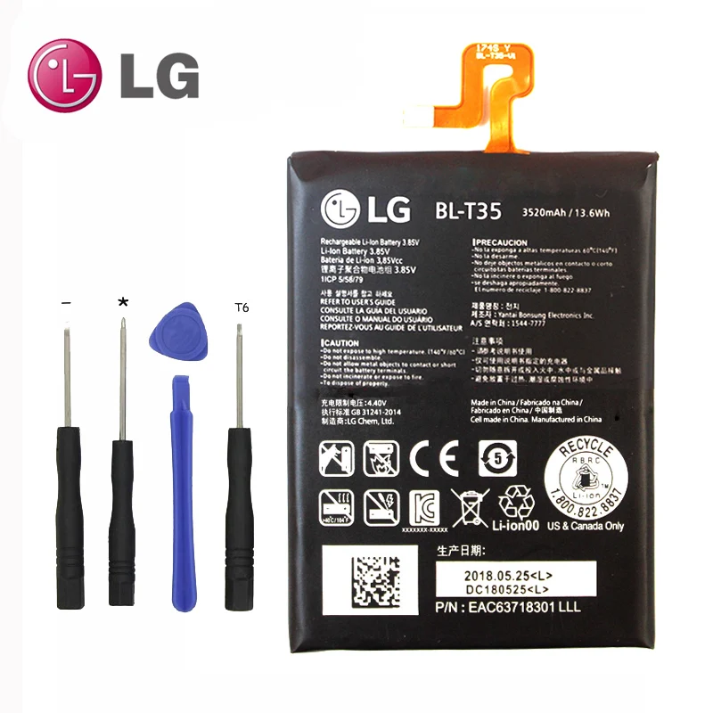 Оригинальный аккумулятор для телефона LG Google2 Pixel 2 XL BL T35 BLT35 3520 мАч|Аккумуляторы