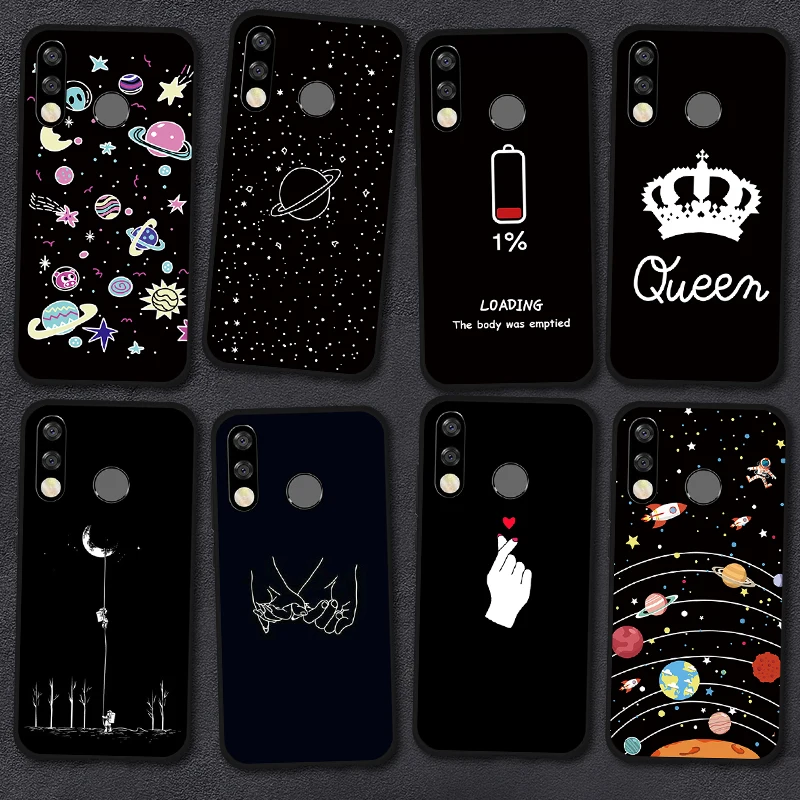 Мягкий чехол из ТПУ с узором для телефона Huawei P20 Mate 20 Lite P30 Pro Nova 4 3 3i P10 P8 P9 2017 на Honor 8X