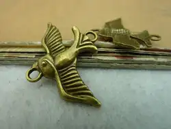 20 шт. Античная бронзовая птица Инструменты для наращивания волос DIY ювелирных изделий