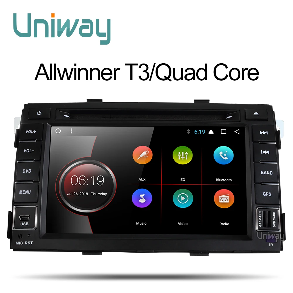 Uniway ZLSLT7071 2G+ 3 2G android 7,1 автомобильный dvd для kia sorento 2009 2010 2011 2012 2 din in dash автомобильный стерео gps nagavition головное устройство