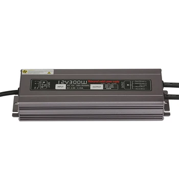 

[Seven Neon]Wholesales IP67 waterproof DC12V 300W/DC24V 300W metal switch power adaptor led lighting power transformer+cable