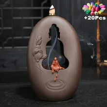 Креативный буддийский Будда Декор для дома керамическая курильница ладан держатель офисный орнамент