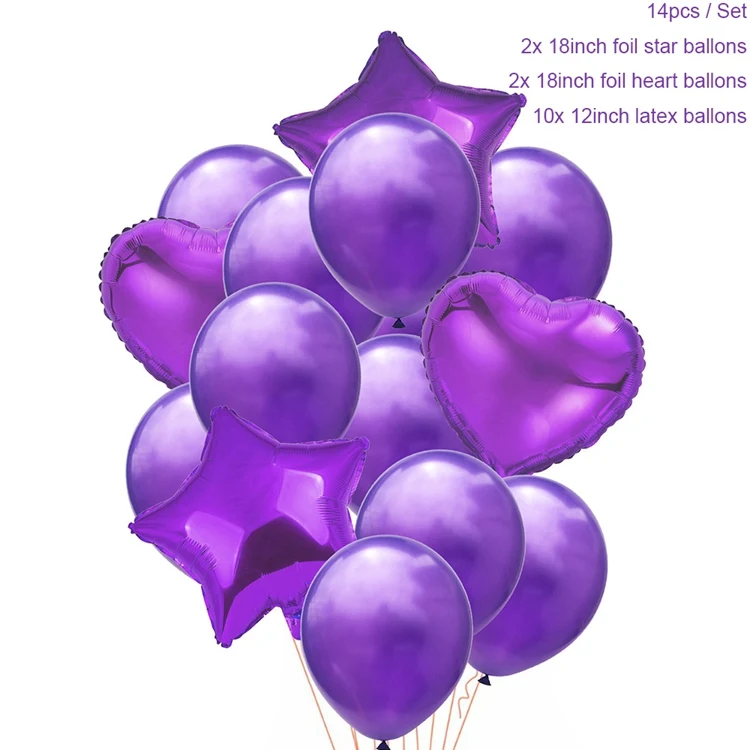 Йориу латексные шары воздушные шары с конфетти набор «С Днем Рождения» вечерние украшения Дети Oh Baby Shower мальчик Baloons Свадебные сувениры - Цвет: Balloon Set 14